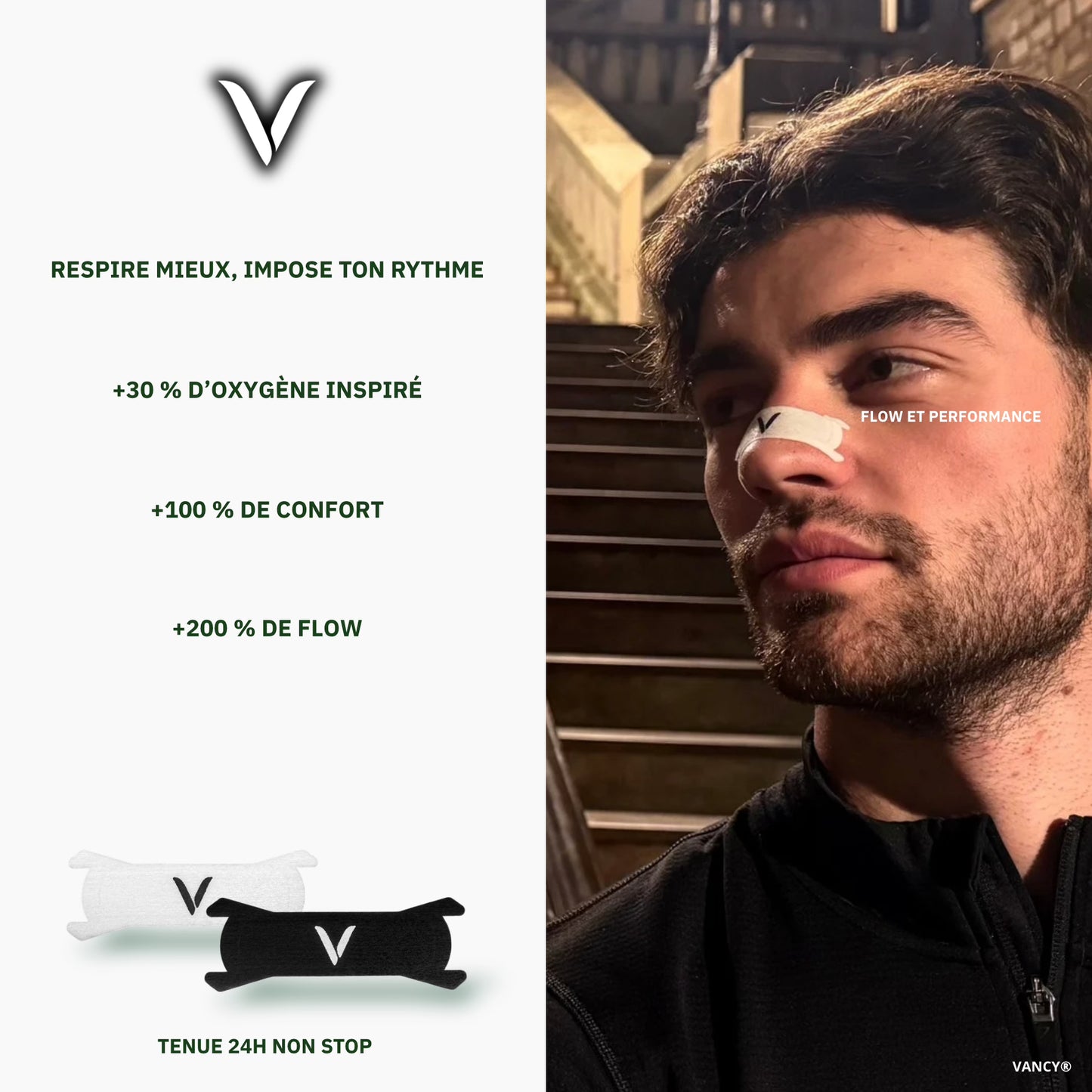 Pack 20 Bandes Nasales Sport - Vancy®